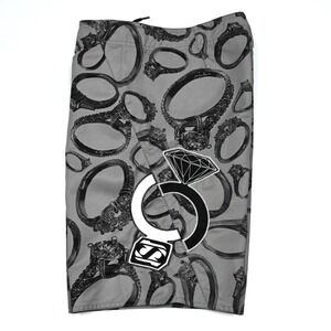 Jetpilot Board Shorts Womens Rings‎ AOP Embroidered Logo Jet Ski Water Surf 7 31